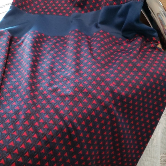 Blue and red sleeveless dress - Picture 3 of 4